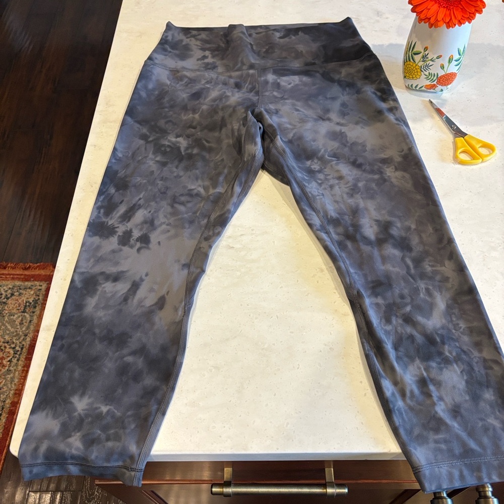 lululemon athletica Gray Tie-Dye High-Rise Leggings